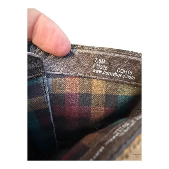 Born Azurite Brown Suede Knee High Back Lace Up Boot Women size 7.5 - Picture 8 of 10